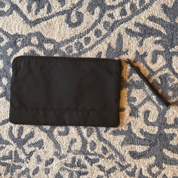 Zadig & Voltaire Black Cloth Clutch Bag with Multi patches & Top Zip Closure - Picture 6 of 8